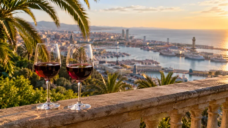 Gartenspaziergang auf dem Montjuïc mit einem Glas Wein